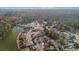 Aerial view of a neighborhood with lakefront properties at 1014 Ariel Ct, Summerville, SC 29485