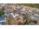 Aerial view showing a house with a deck and shed at 1014 Ariel Ct, Summerville, SC 29485