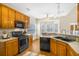 Modern kitchen featuring stainless steel appliances and ample counter space at 1014 Ariel Ct, Summerville, SC 29485
