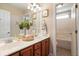 Double vanity bathroom with a separate tub and shower at 113 History Ln, Summerville, SC 29485