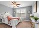 Bright bedroom with a queen bed and decorative accents at 113 History Ln, Summerville, SC 29485