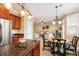 Modern kitchen with island and stainless steel appliances at 113 History Ln, Summerville, SC 29485