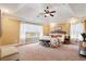 Large main bedroom with a king bed and ceiling fan at 113 History Ln, Summerville, SC 29485