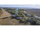 Aerial view showcasing waterfront property and surrounding landscape at 1248 Creek Watch Trce, Seabrook Island, SC 29455