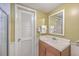 Small bathroom with shower, vanity, and light green walls at 1248 Creek Watch Trce, Seabrook Island, SC 29455