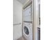 Stackable washer and dryer in a closet at 1248 Creek Watch Trce, Seabrook Island, SC 29455