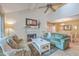 Open living room with a view into the dining area at 1248 Creek Watch Trce, Seabrook Island, SC 29455