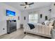Bright bedroom with a comfortable bed and plenty of closet space at 1300 Park West Blvd # 417, Mount Pleasant, SC 29466