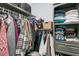 Well-organized closet with ample hanging and shelving space at 1300 Park West Blvd # 417, Mount Pleasant, SC 29466