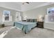 Main bedroom with plush carpet, large windows and tray ceiling at 151 Belleplaine Dr, Goose Creek, SC 29445