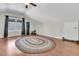 Bright bonus room features hardwood floors, window, and a ceiling fan at 151 Belleplaine Dr, Goose Creek, SC 29445