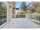 Deck with white railings, providing backyard access at 151 Belleplaine Dr, Goose Creek, SC 29445