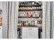 Well-organized pantry with ample shelving for storage at 151 Belleplaine Dr, Goose Creek, SC 29445