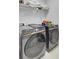 Modern laundry room with Samsung washer and dryer at 157 Pocket Bend Cir # B, Summerville, SC 29486