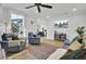 Open living room with kitchen view and comfortable seating at 157 Pocket Bend Cir # B, Summerville, SC 29486