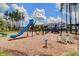 Modern playground with blue equipment at 157 Pocket Bend Cir # B, Summerville, SC 29486