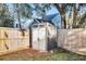 Gray plastic storage shed with a sloped roof at 1724 Bee Balm Rd, Johns Island, SC 29455