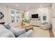 Light-filled living room with comfy seating, a neutral color scheme, and hardwood floors at 229 Symphony Ave, Summerville, SC 29486