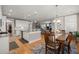 Open concept kitchen and dining area with hardwood floors at 311 Weston Hall Dr, Summerville, SC 29483