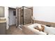 Modern bathroom with walk-in shower and soaking tub at 3168 Treadwell St, Mount Pleasant, SC 29466
