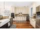 Modern kitchen with white cabinets, granite counters, and stainless steel appliances at 3168 Treadwell St, Mount Pleasant, SC 29466