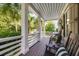 Spacious front porch overlooking the street at 3168 Treadwell St, Mount Pleasant, SC 29466