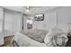 Serene bedroom with a queen-size bed, plenty of closet space, and a view of the living room at 320 Harry Ln, Moncks Corner, SC 29461