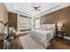 Bright bedroom with a ceiling fan and en-suite bathroom at 3913 Maidstone Dr, Mount Pleasant, SC 29466
