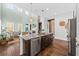 Open kitchen with island, stainless steel appliances, and granite countertops at 3913 Maidstone Dr, Mount Pleasant, SC 29466