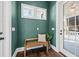 Charming laundry room with a bench and exterior access at 3913 Maidstone Dr, Mount Pleasant, SC 29466