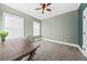 Home office with wood desk and neutral decor at 3913 Maidstone Dr, Mount Pleasant, SC 29466