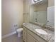 Bathroom with granite countertop and updated fixtures at 4140 Home Town Ln, Ravenel, SC 29470