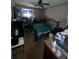 Bedroom with a double bed, and cluttered floor at 4328 Helene Dr, North Charleston, SC 29418