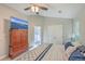 Main bedroom with king-size bed and access to the bathroom at 602 Leaning Pin Ct, Summerville, SC 29485