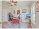 Convenient home office with hardwood floors and large window at 602 Leaning Pin Ct, Summerville, SC 29485