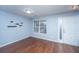 Hardwood floors and light blue walls in a living room at 8875 Jenny Lind St, North Charleston, SC 29406