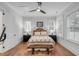 Spacious bedroom with hardwood floors and a ceiling fan at 1086 Cinder St, Mount Pleasant, SC 29464
