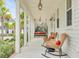 Inviting front porch with rocking chairs and a porch swing at 1086 Cinder St, Mount Pleasant, SC 29464