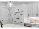 White kitchen with SMEG appliances and marble countertops at 1086 Cinder St, Mount Pleasant, SC 29464