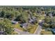 Aerial view showing a house in a tree-lined neighborhood at 115 Three Wood Ln, Summerville, SC 29483
