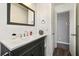 Clean bathroom with single vanity and neutral colors at 115 Three Wood Ln, Summerville, SC 29483