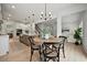 Farmhouse style dining area with round table and chairs at 117 Arabian Drive Lot B, Summerville, SC 29483