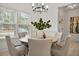 Elegant dining room featuring a round table and six chairs at 117 Arabian Drive Lot B, Summerville, SC 29483