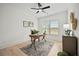 Home office with a desk, window, and light hardwood floors at 117 Arabian Drive Lot B, Summerville, SC 29483