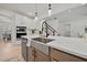 Modern kitchen with stainless steel appliances and farmhouse sink at 117 Arabian Drive Lot B, Summerville, SC 29483