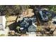 Aerial view of a house with a landscaped yard at 123 Beam St, Huger, SC 29450