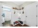Convenient mudroom with built-in bench and storage at 123 Beam St, Huger, SC 29450