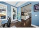 Bright sunroom office with access to kitchen and backyard at 123 Beam St, Huger, SC 29450
