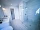 Modern bathroom with double vanity and a large walk-in shower at 1573 Trailmore Ln, Summerville, SC 29486