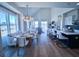 Bright dining area with a table and chairs, adjacent to kitchen at 1573 Trailmore Ln, Summerville, SC 29486